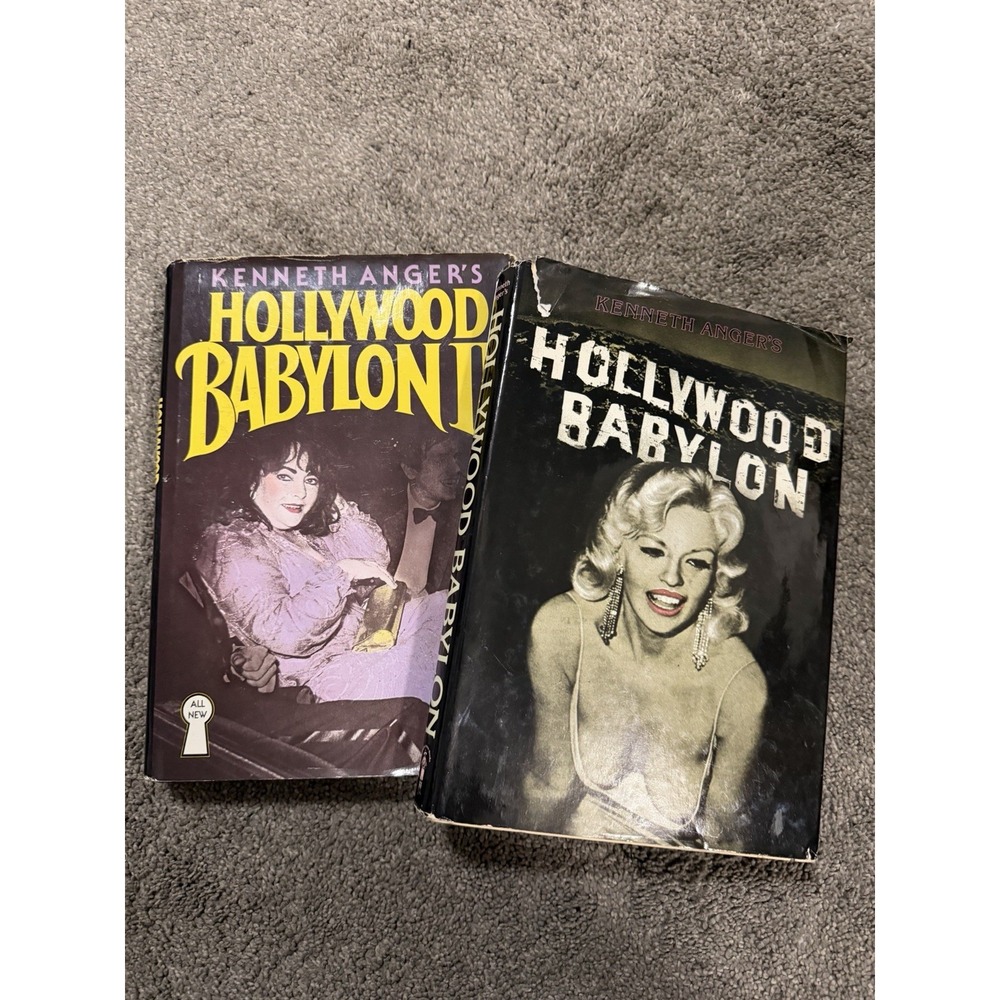 Hollywood Babylon I (BCE) & II By Kenneth Anger 1975‎ HC/DJ
